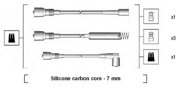 MAGNETI MARELLI Sytytysjohtosarja 941125130667